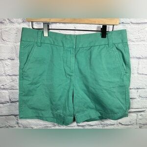 J.Crew Chino Shorts Green color women’s‎ size 6